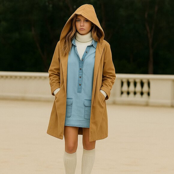 Equipment Dresses & Skirts - Equipment Femme Lucida Dress Denim Blue Jean Short Collared Dress Sz Small